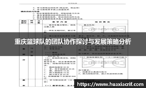 重庆篮球队的团队协作探讨与发展策略分析